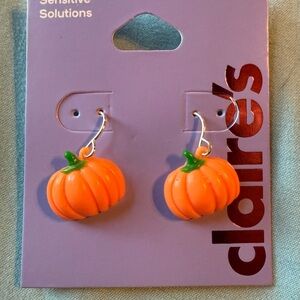 Claire's Pumpkin Earrings